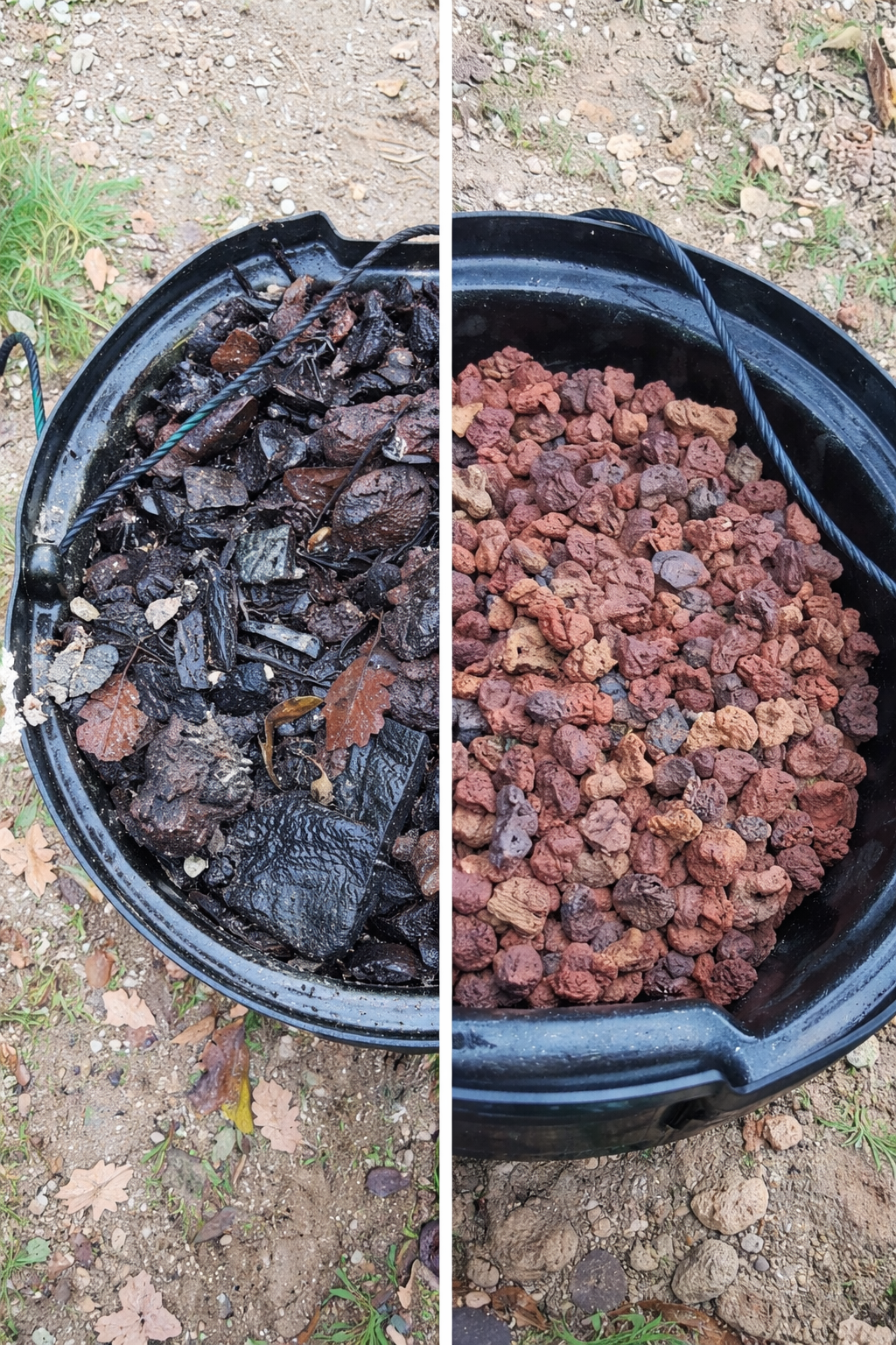 Fosse septique avant et après changement préfiltre